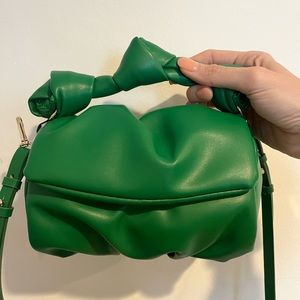 Zara green purse